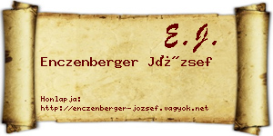 Enczenberger József névjegykártya
